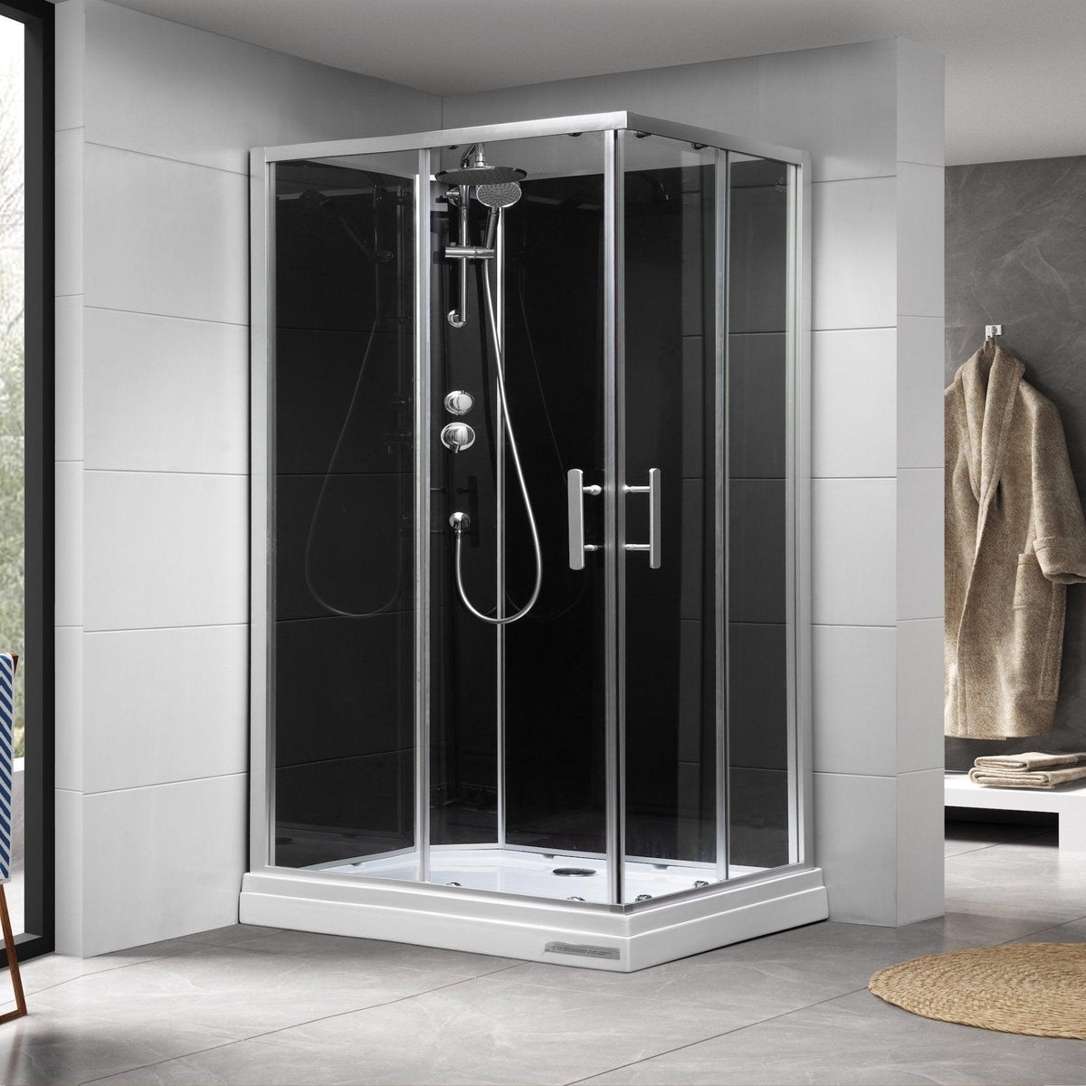 Fjord Brusekabine - HomeTomato - Brusekabine Fjord 80x120x215 - 8595677118247+8595677118223+8595677118230+8595677118155