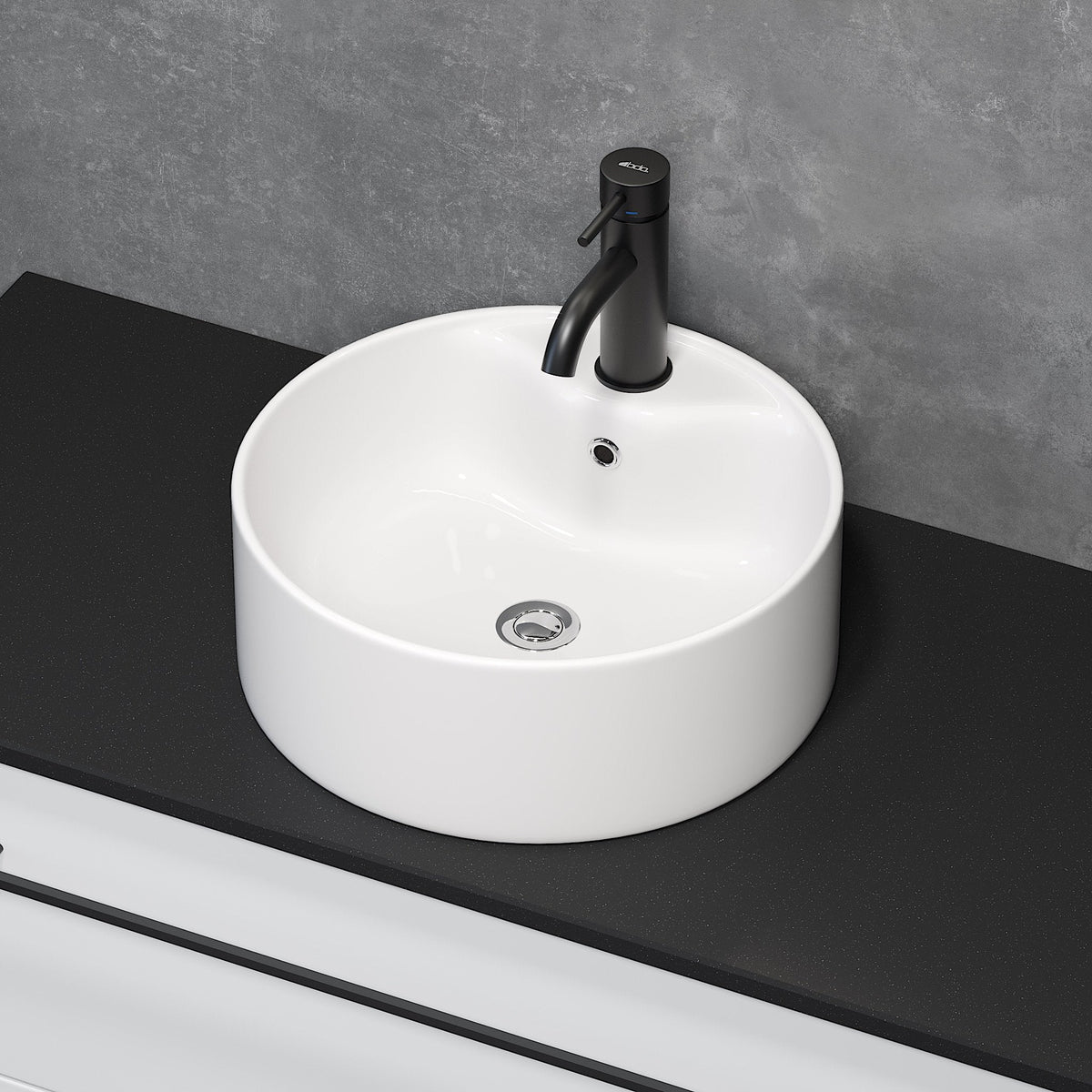 Fritstående Porcelænshåndvask Vikedal - HomeTomato - 06-038-09-11-00 - 8594175641530