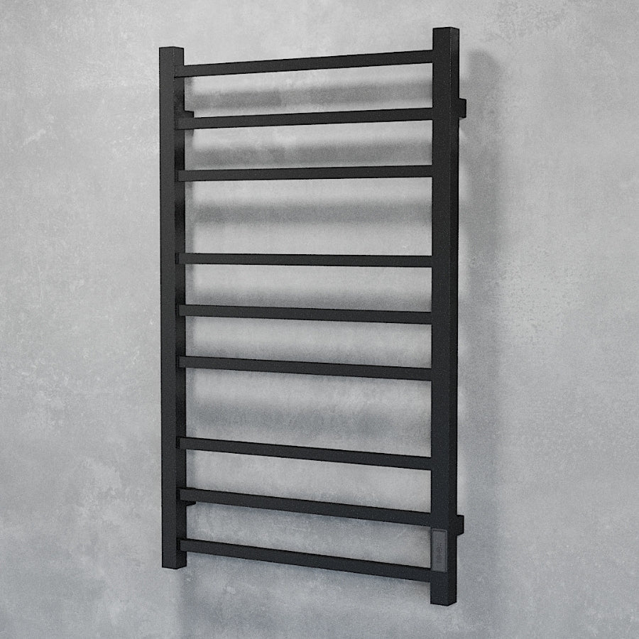 Håndklædetørrer Til El-tilslutning ELDO Firkantet 9 vandret - HomeTomato - 1033 - 5704263990096