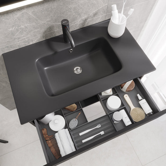 Selnes Compact Badmøbel, Mat Sort