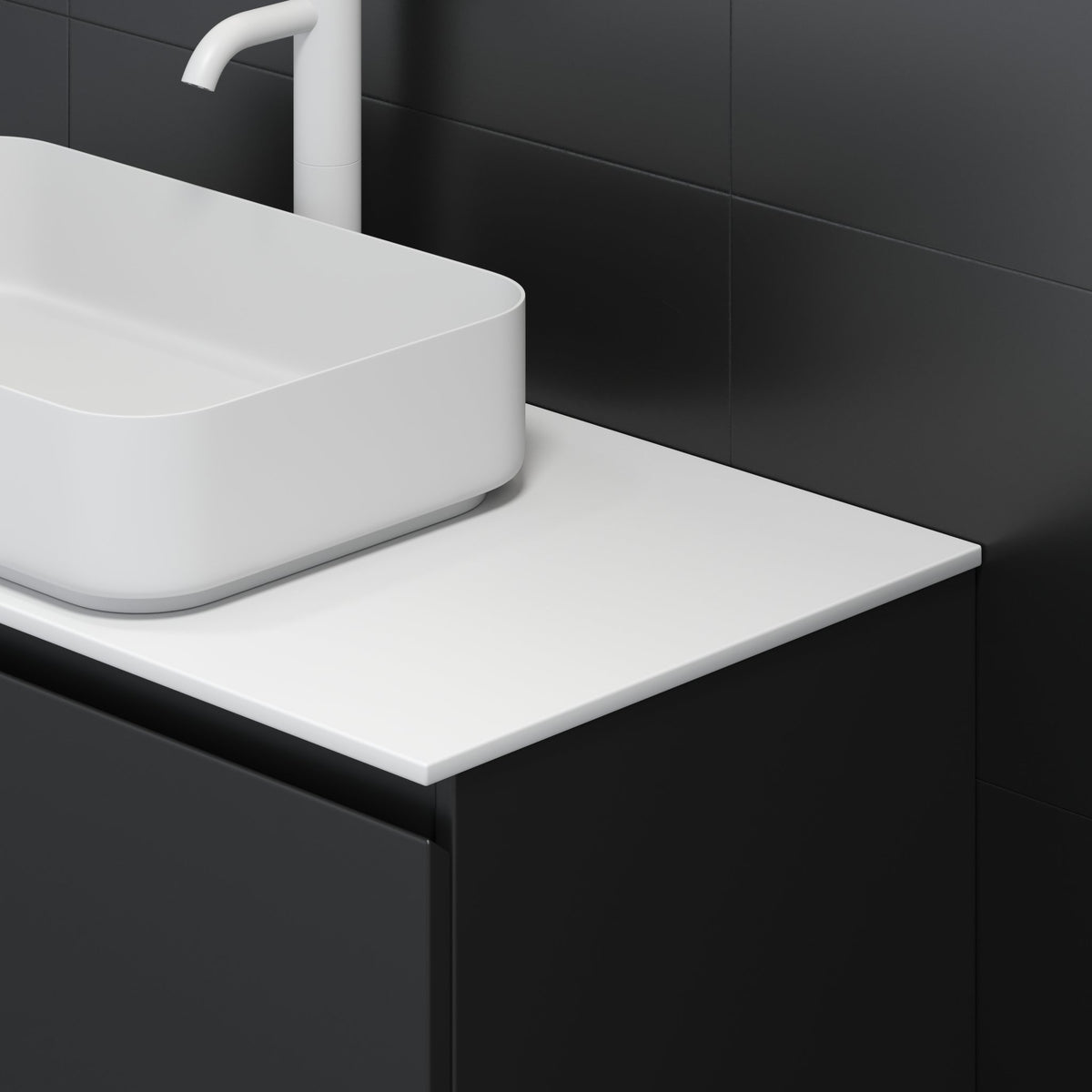 Kompaktlaminat Bordplade, Hvid - HomeTomato - 06-080-30-01-00 - 8595677134445
