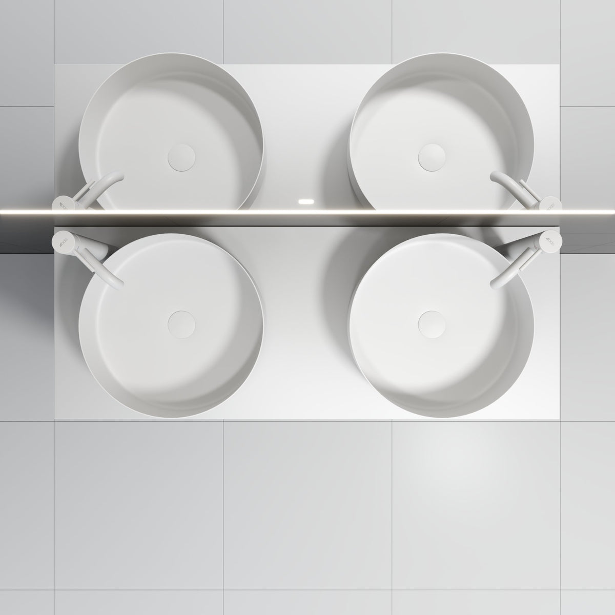 Kompaktlaminat Bordplade, Hvid - HomeTomato - 06-120-31-01-00 - 8595677134506