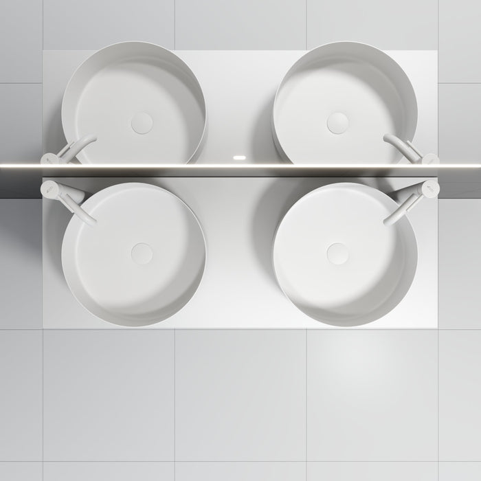 Kompaktlaminat Bordplade, Hvid - HomeTomato - 06-120-31-01-00 - 8595677134506