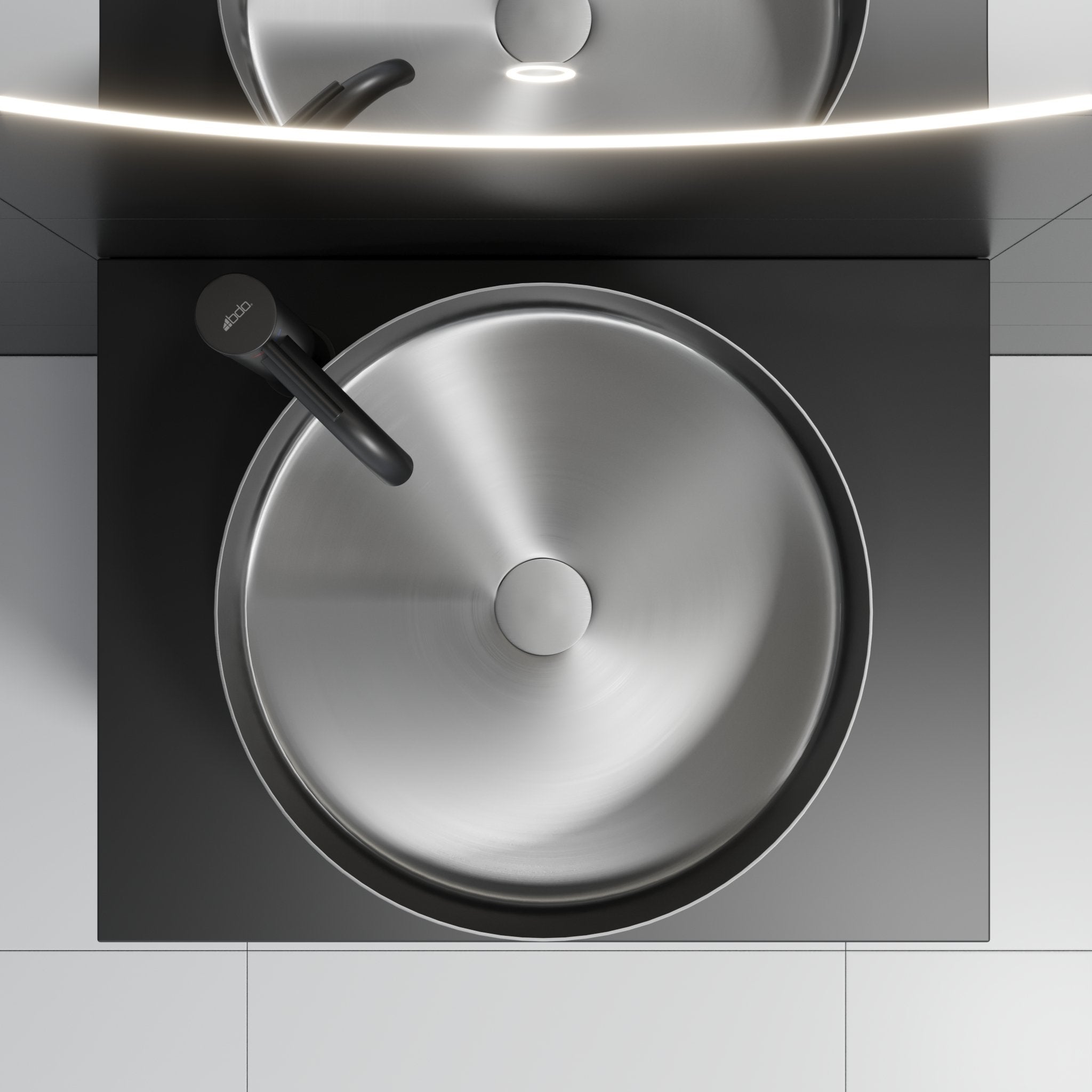 Kompaktlaminat Bordplade, Sort - HomeTomato - 06-060-30-02-00 - 8595677134438