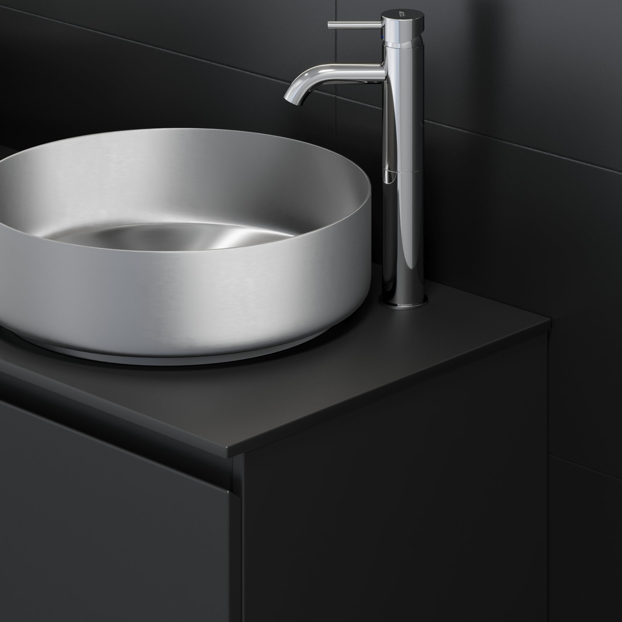 Kompaktlaminat Bordplade, Sort - HomeTomato - 06-060-30-02-00 - 8595677134438