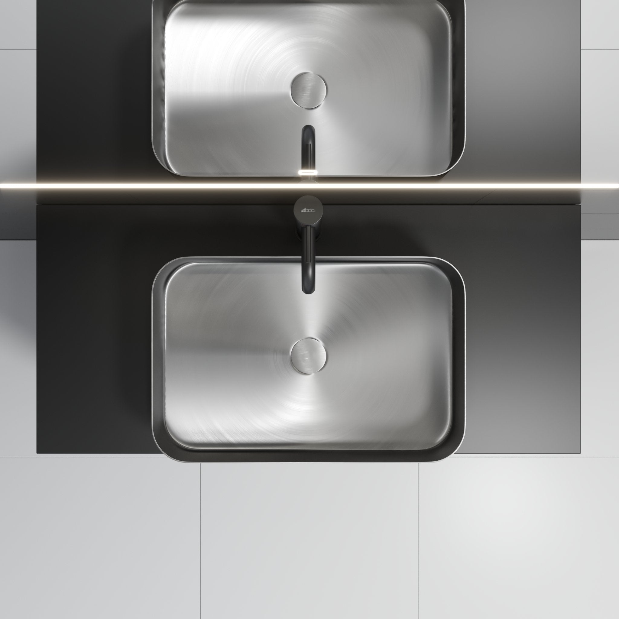 Kompaktlaminat Bordplade, Sort - HomeTomato - 06-100-30-02-00 - 8595677134476