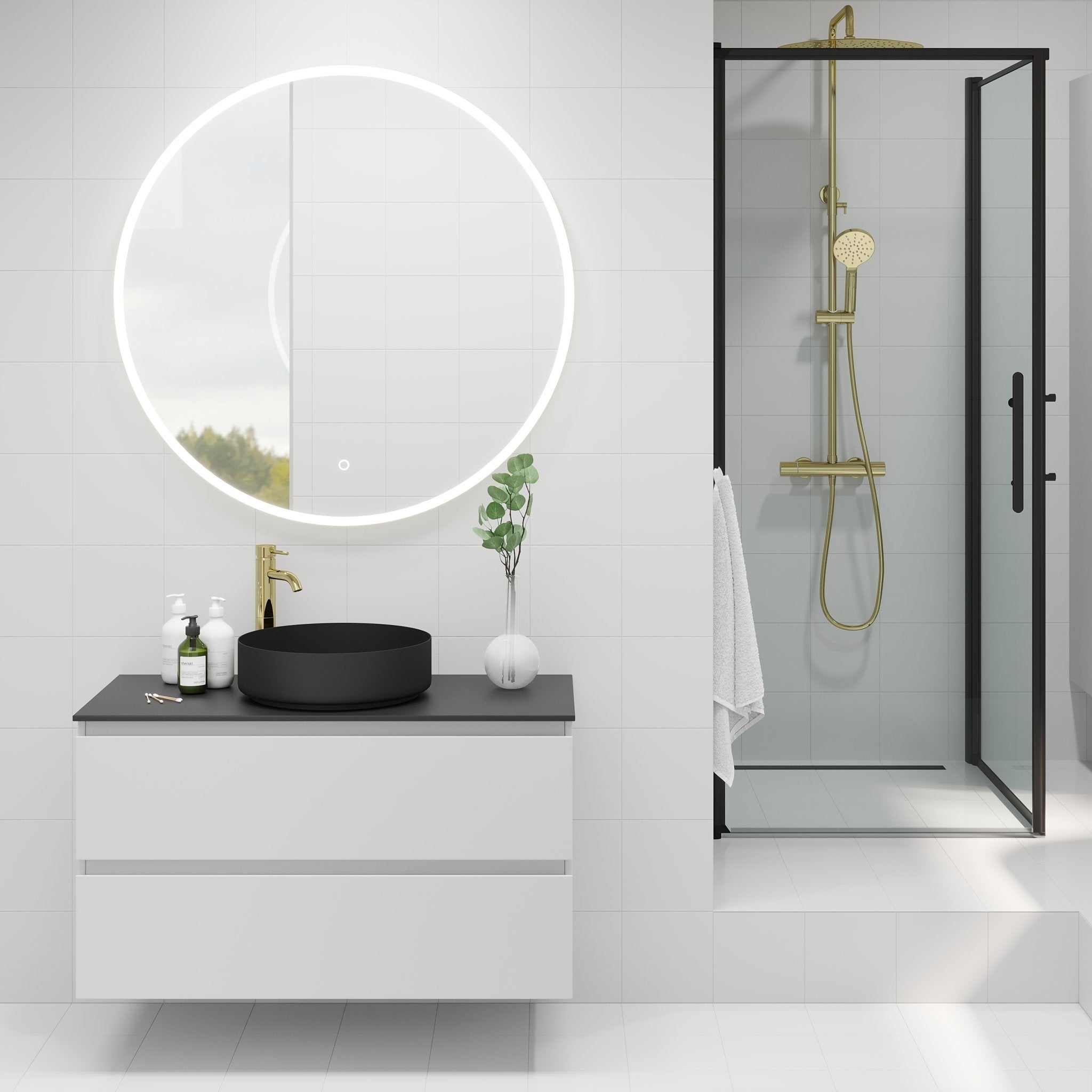 Kompaktlaminat Bordplade, Sort - HomeTomato - 06-100-30-02-00 - 8595677134476