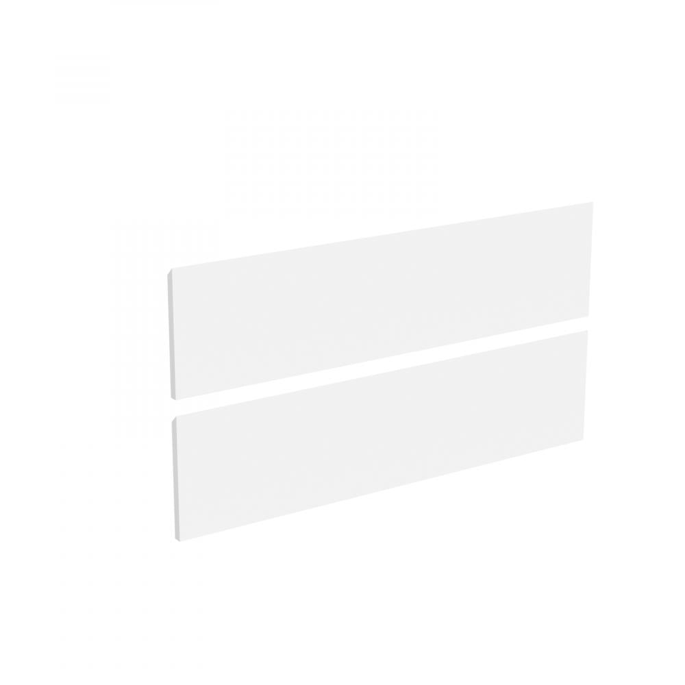 Skuffefront Stockholm integreret, 2 stk, 100 x 1,8 x 24,5 cm, mat hvid - HomeTomato - 05-100-02-01-00 - 8594175646115