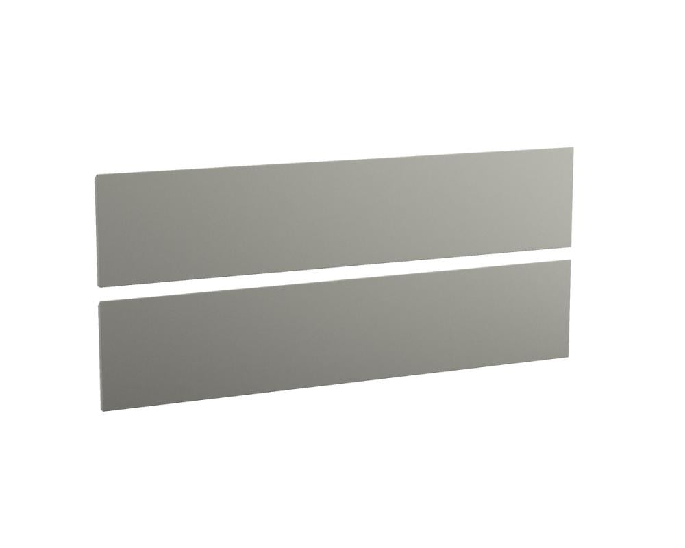 Skuffefront Stockholm integreret, 2 stk, 120 x 1,8 x 24,5 cm, mat grå - HomeTomato - 05-120-02-03-00 - 8594175643244