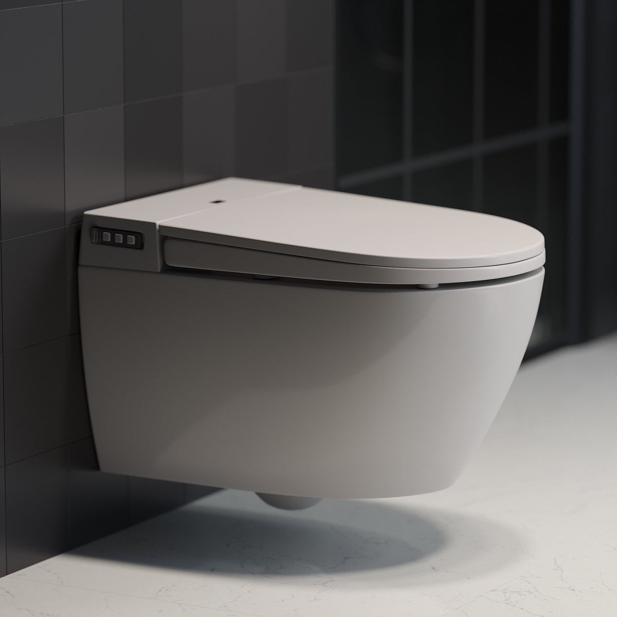 Væghængt Fjæll duschtoilet inkl. soft-close toiletsæde, uden skyllekant, 5 års garanti - HomeTomato - 21-040-02-11-07 - 8595677141849