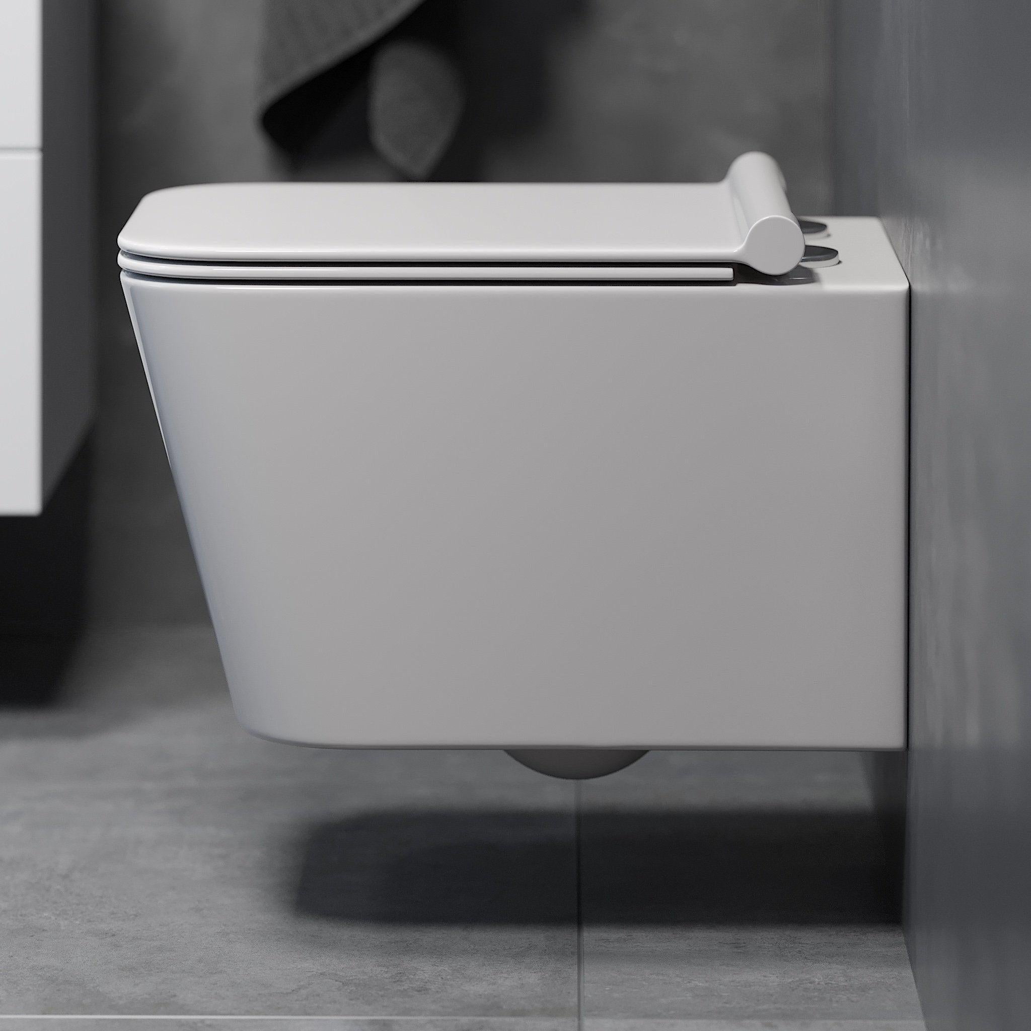 Væghængt Toilet Bromma, Kantet - HomeTomato - 23-036-02-11-00 - 8595677101997