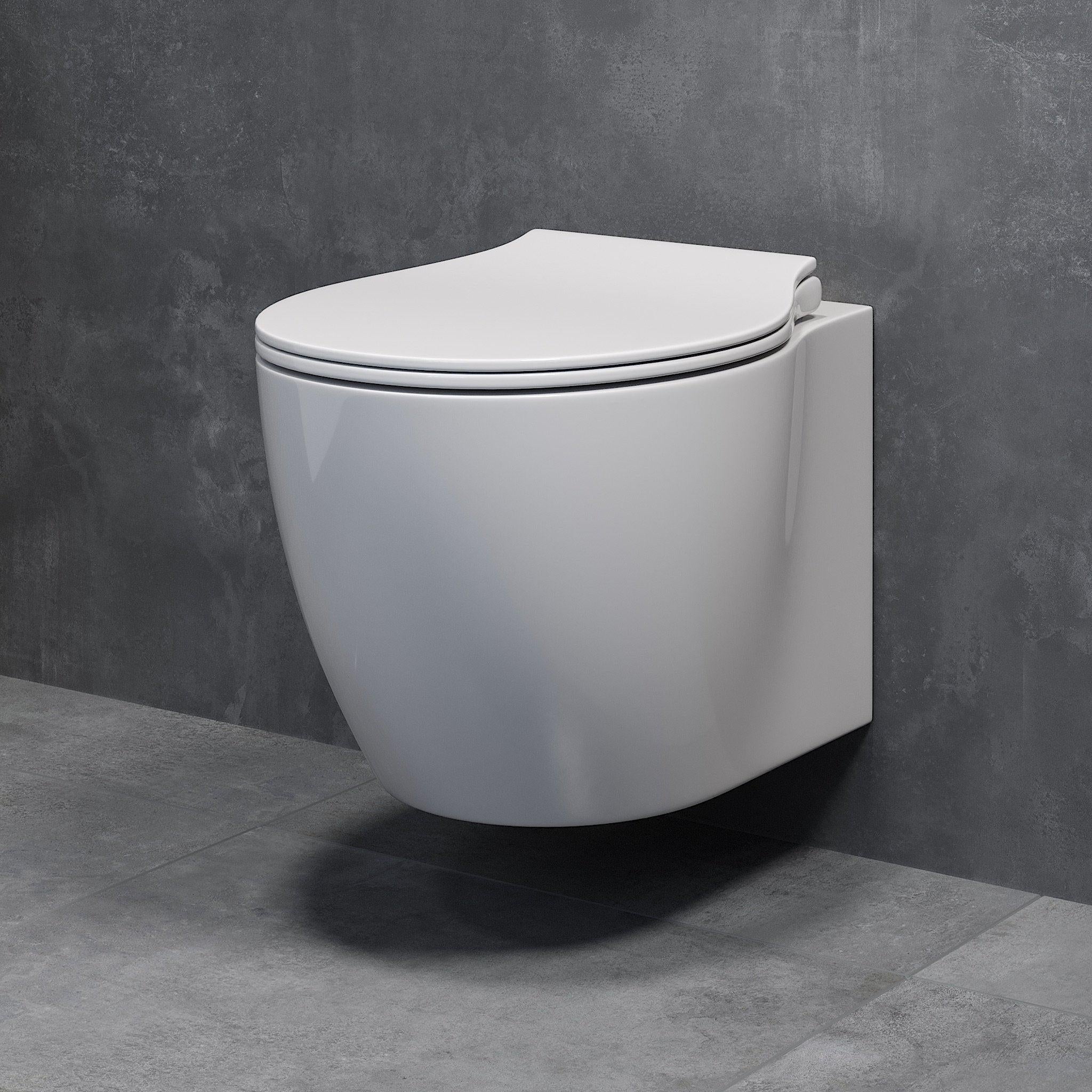 Væghængt Toilet Ikornes, Rund - HomeTomato - 23-036-01-11-00 - 8595677101980