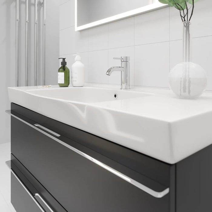 Vienna Badmøbelsæt M. Stavanger Vask, Mat Sort - HomeTomato - 70-100-30-02-00 - 8595677127645