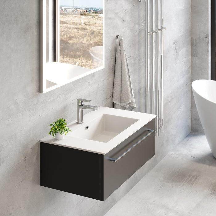 Vienna Compact Badmøbelsæt M. Haraldslund Vask, Mat Sort - HomeTomato - 85-080-52-02-30 - 8595677169126