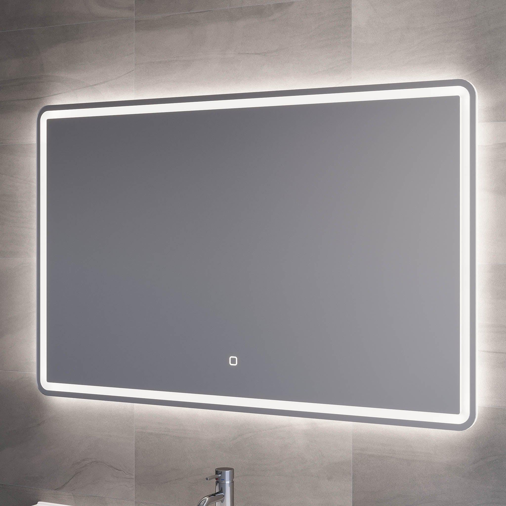 Tårs Firkantet LED Spejl