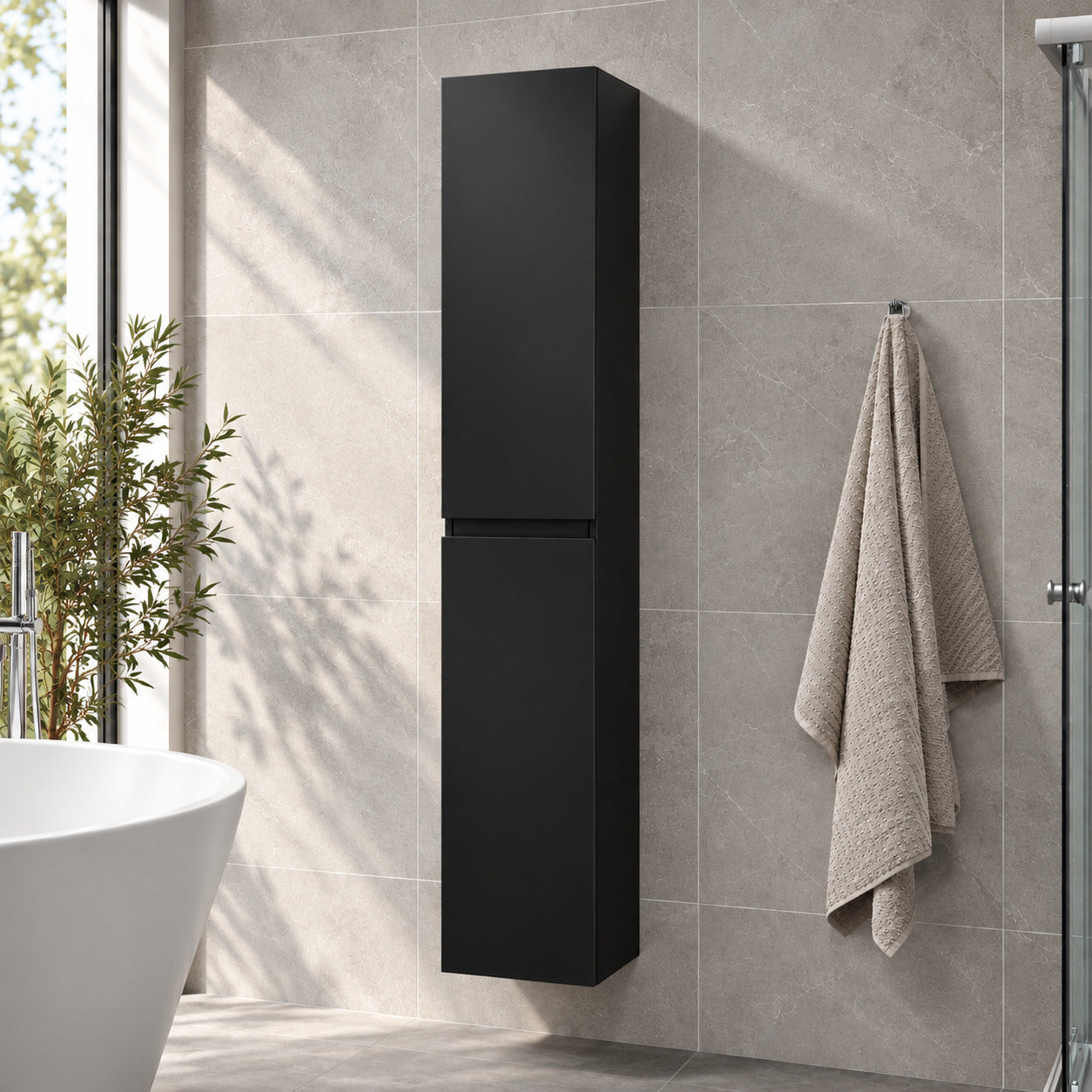 Kenwood Integrated Højskab, Mat Sort