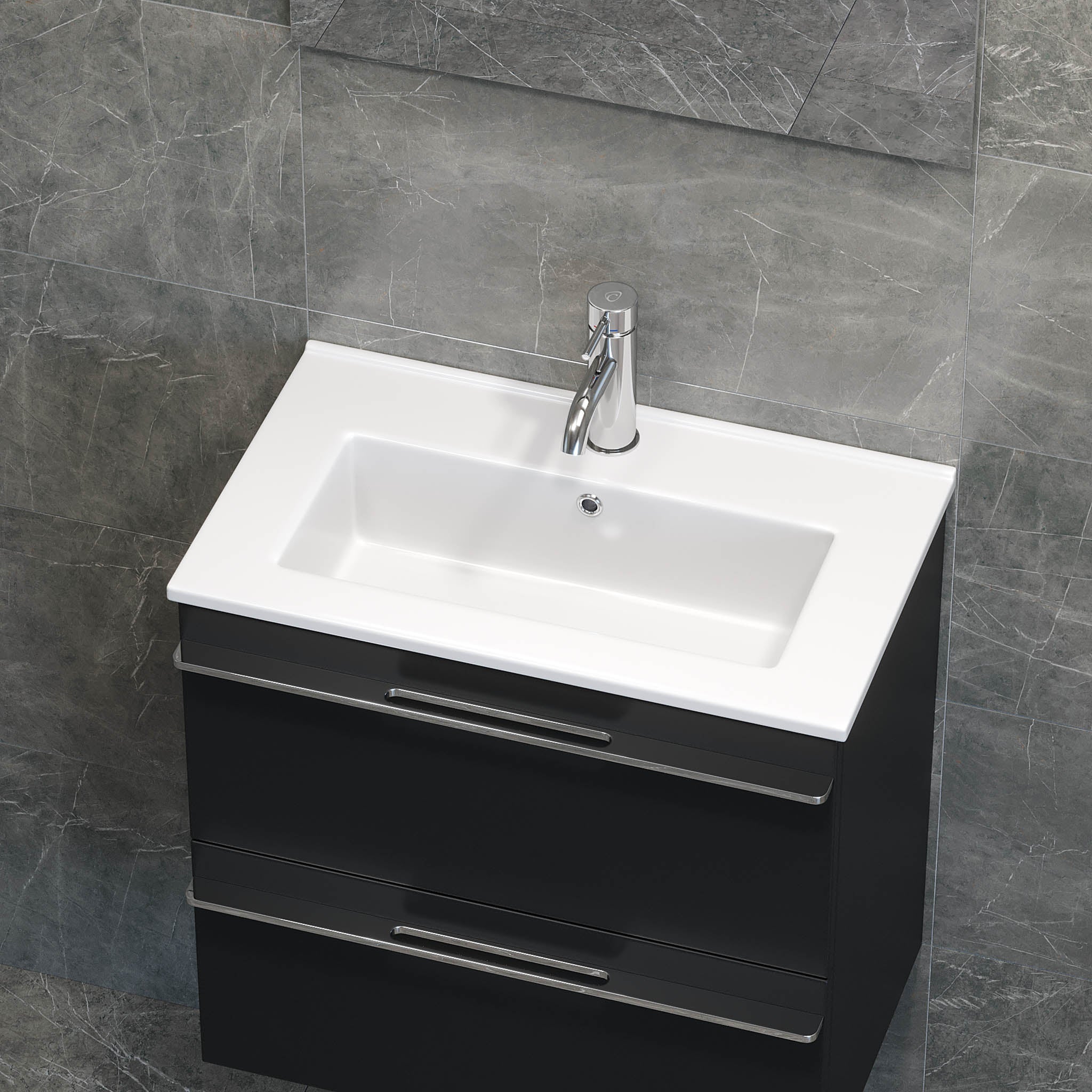 Lillehammer, Wash Basin, White Glossy - 60 cm - MASTERSTORE - 8594175646252 - Wash Basin - 06-060-06-11-00 - 8594175646252