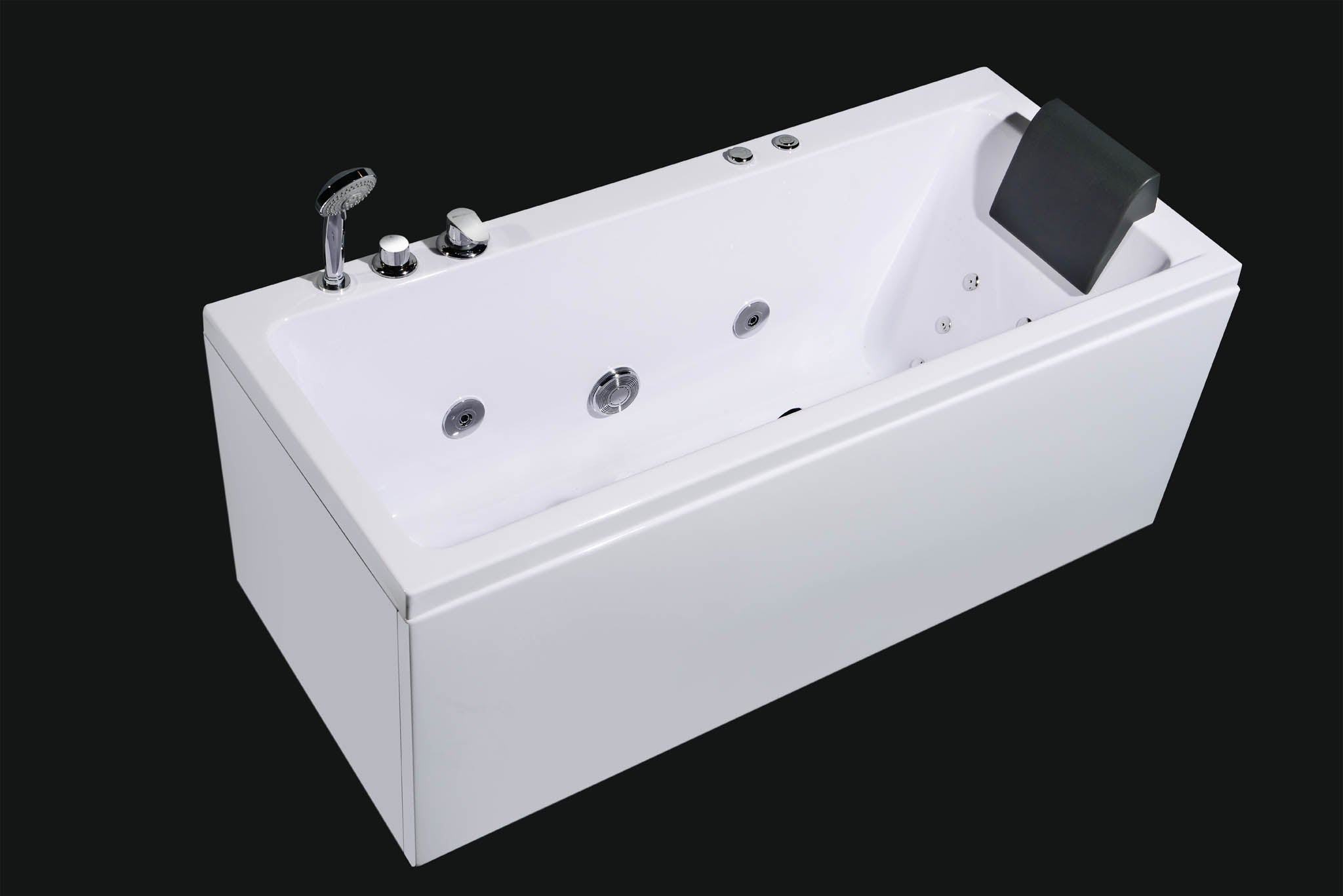 Wilson firkantet spabad, 160 cm, Hvid Blank