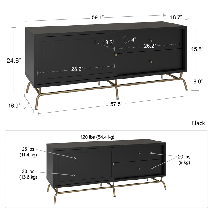 Nova TV Møbel, sort