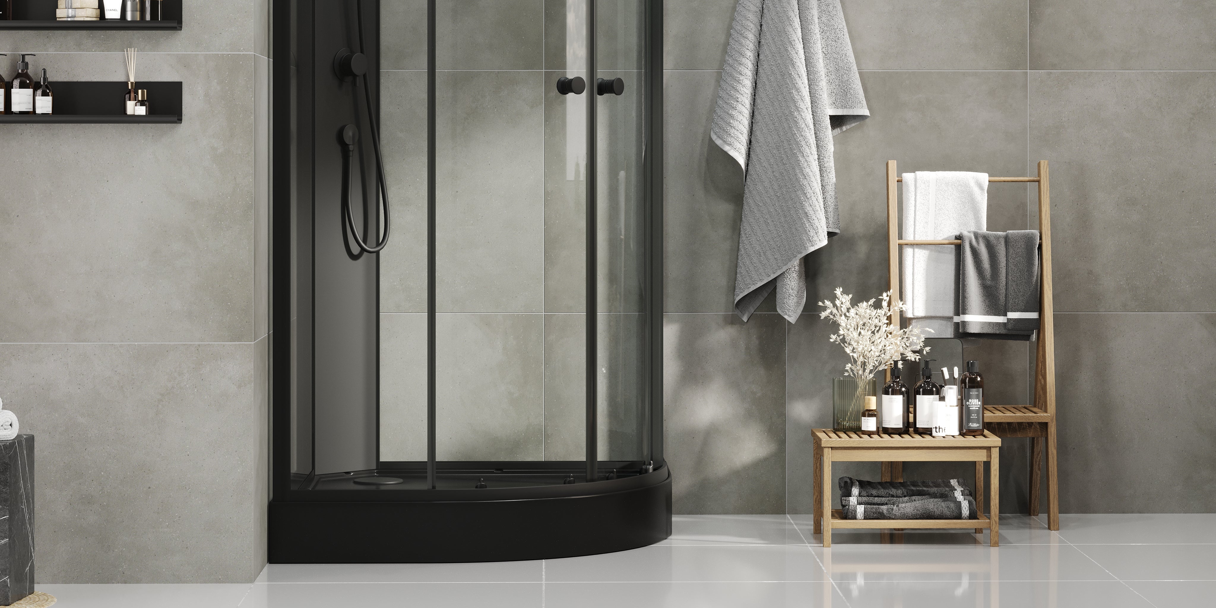 Austin Brusekabine med sort profil