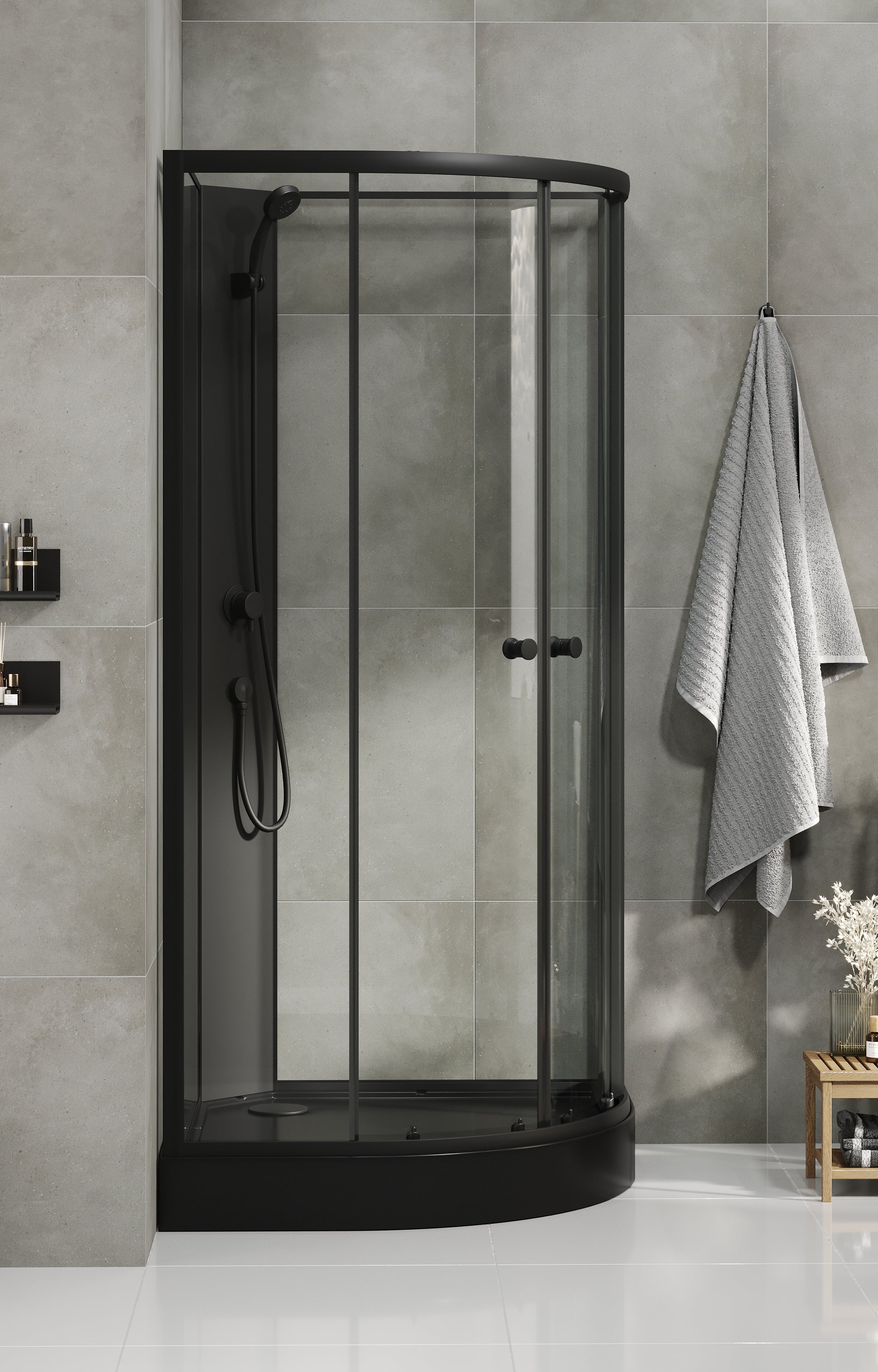 Austin Brusekabine med sort profil