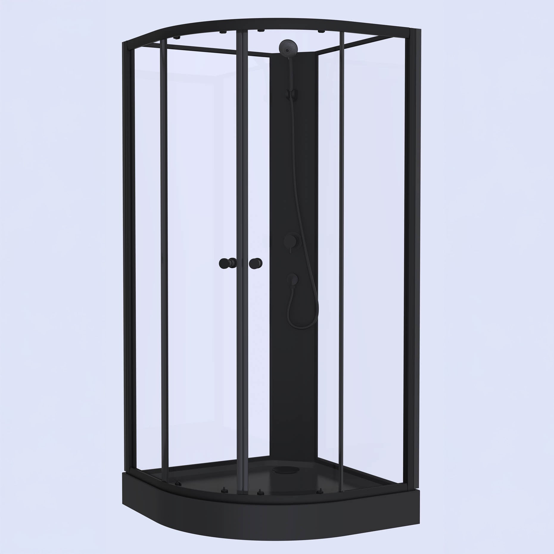 Austin Brusekabine med sort profil