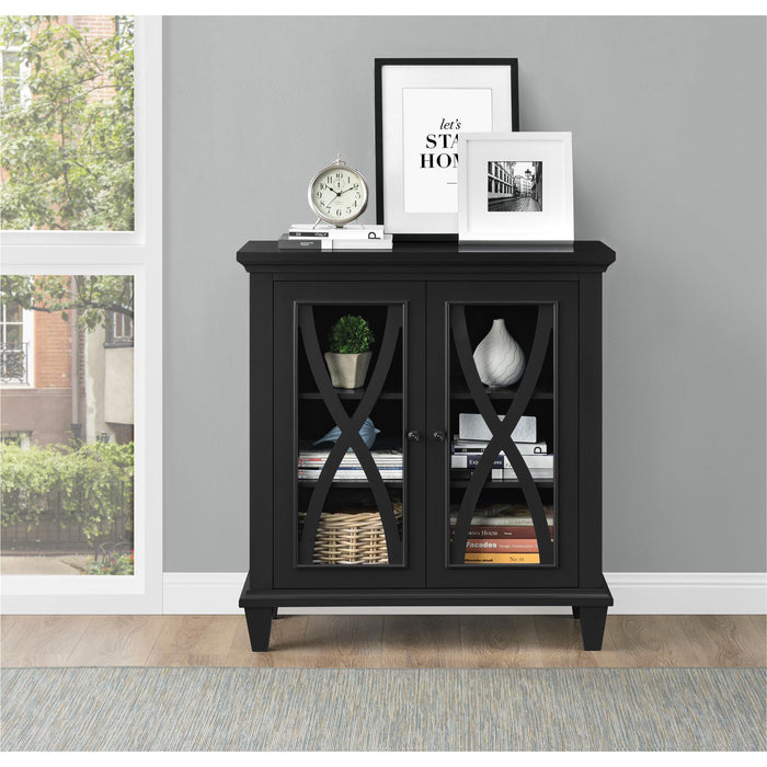 Ellington Vitrineskab, sort