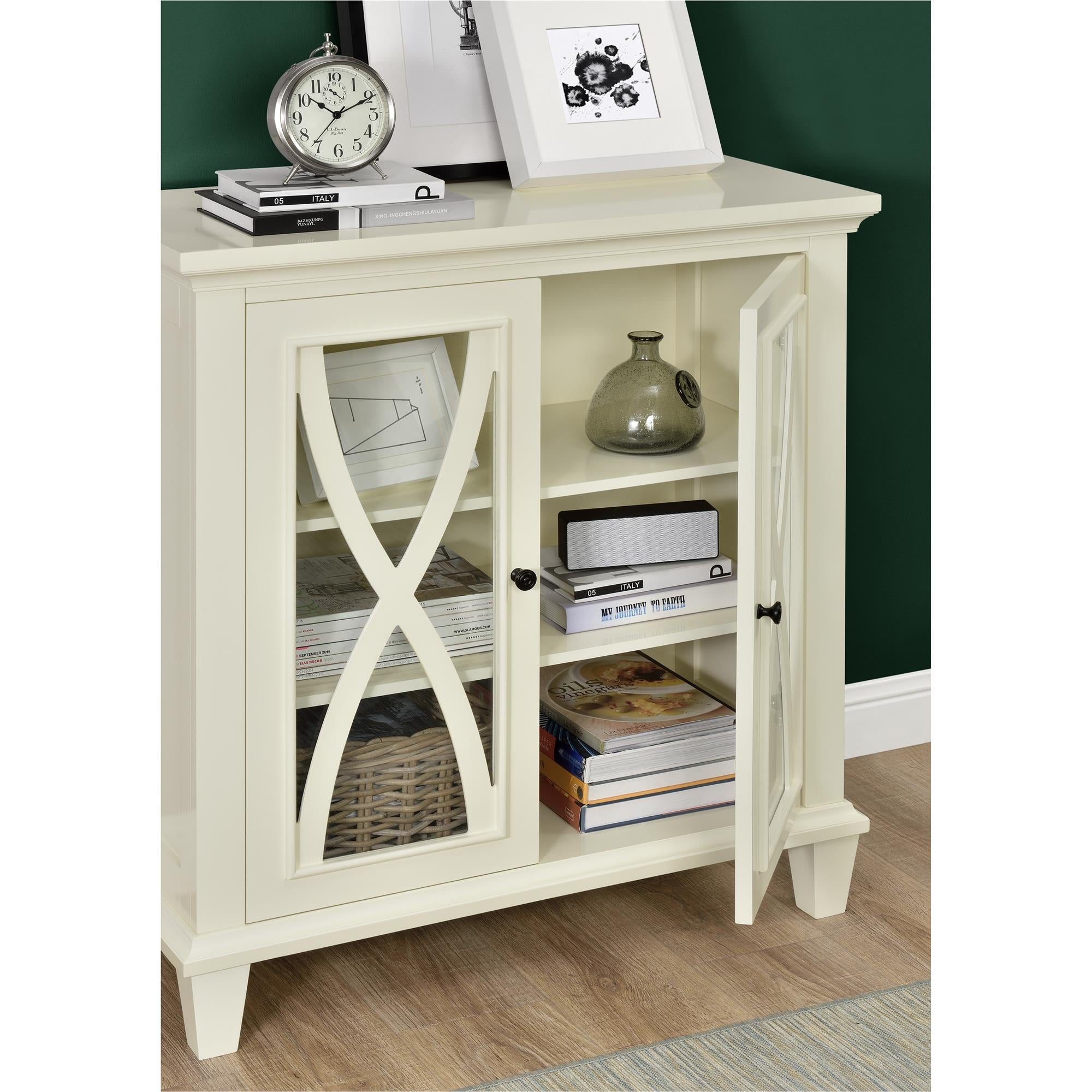 Ellington Vitrineskab, elfenben