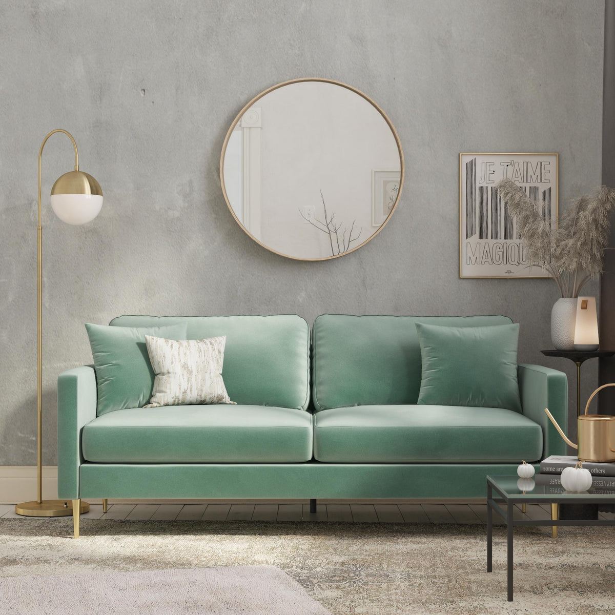 Highland 3 Pers. Sofa, grøn