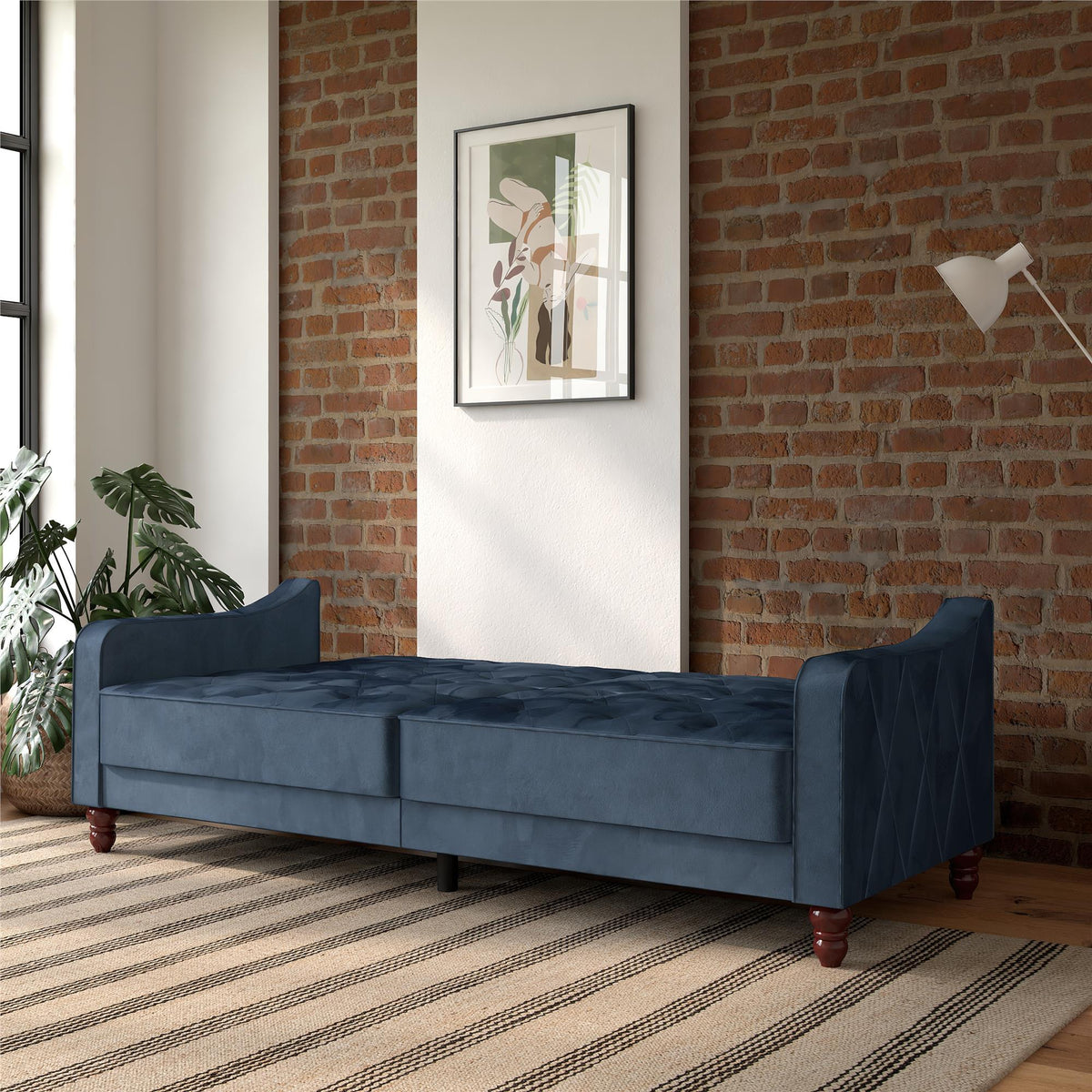 Vintage 3 Pers. Sovesofa, blå