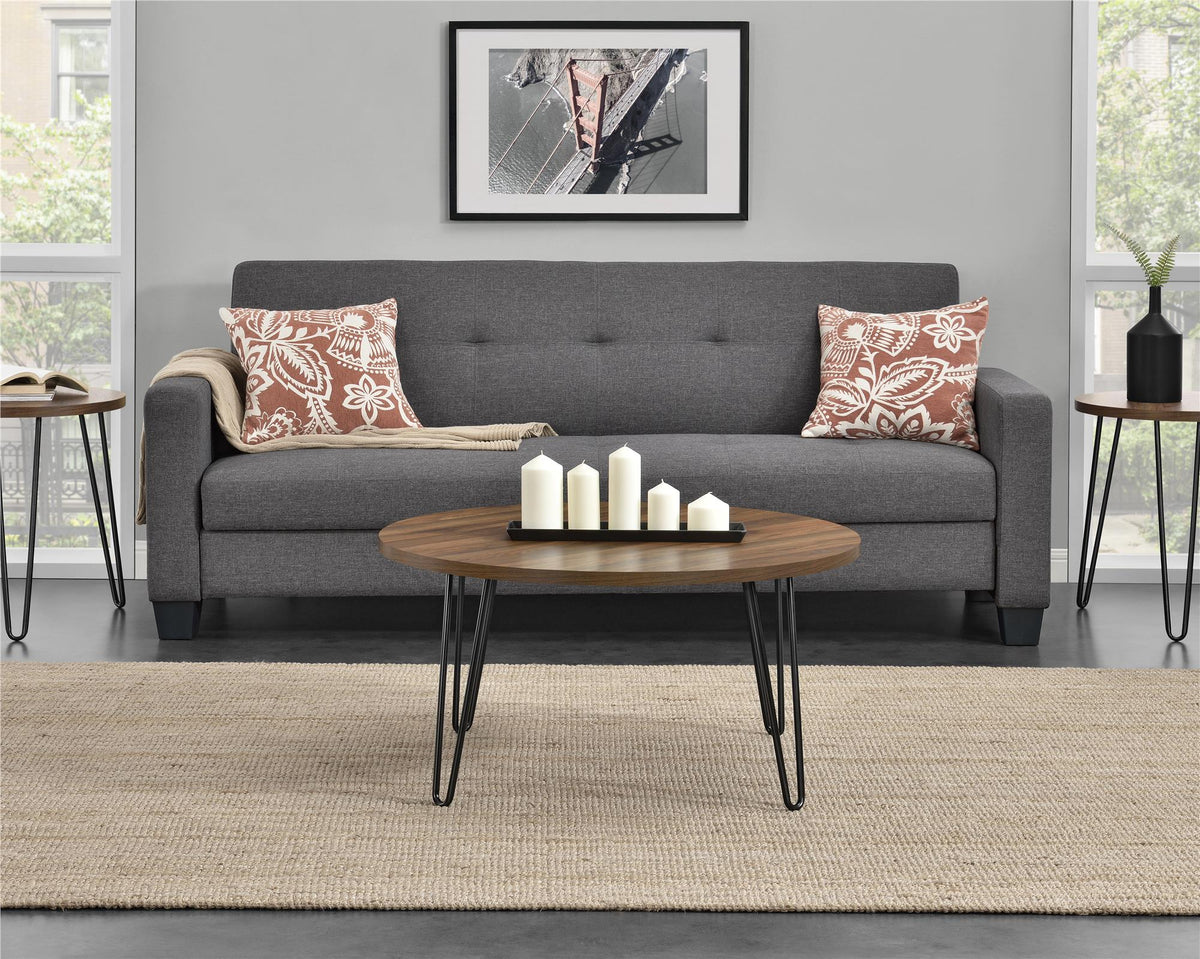 Owen Rund Sofabord, valnød