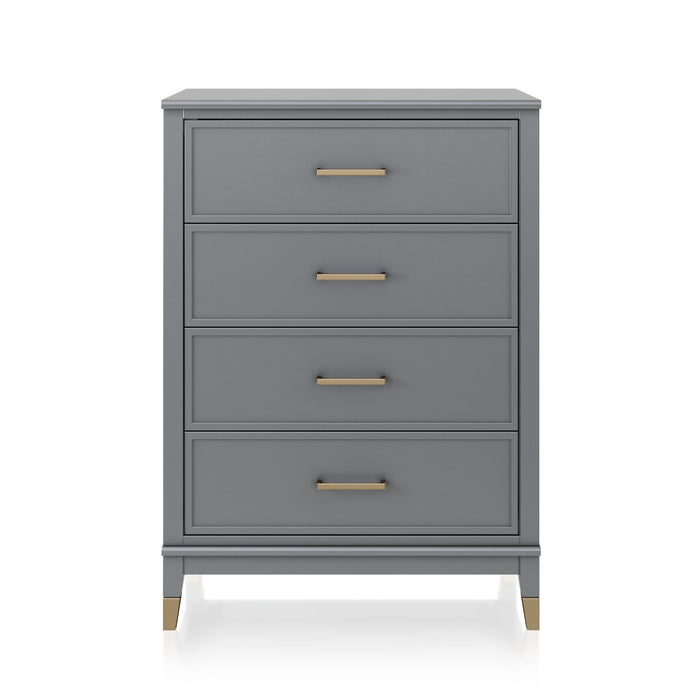 Westerleigh Kommode med 4 Skuffer, grå