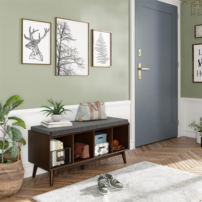 Brittany Entrébænk, valnød