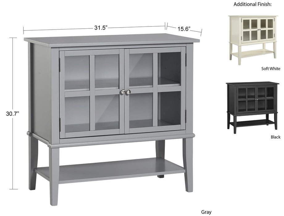 Franklin Vitrineskab, grå