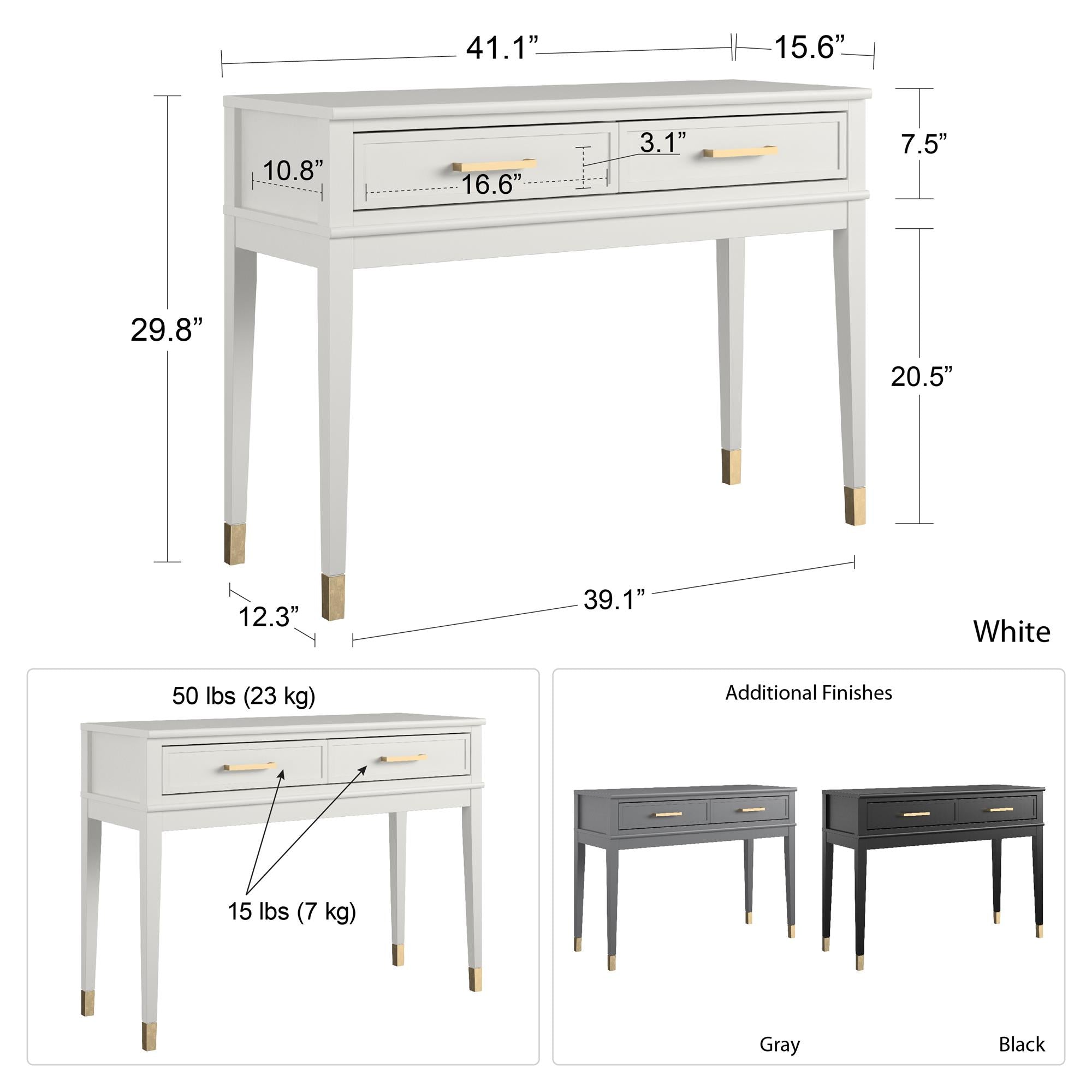 Westerleigh Konsolbord, sort
