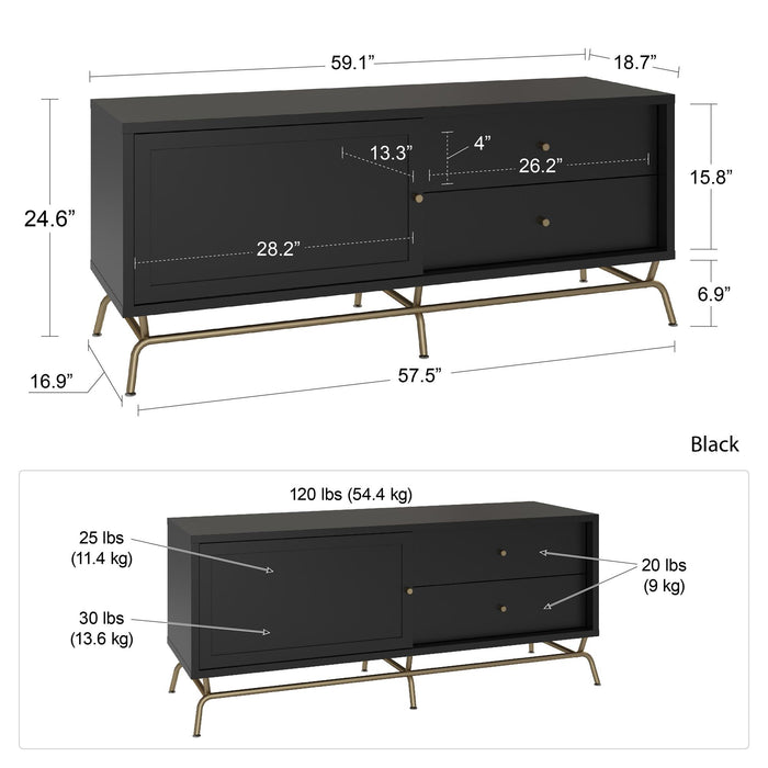 Nova TV Møbel, sort