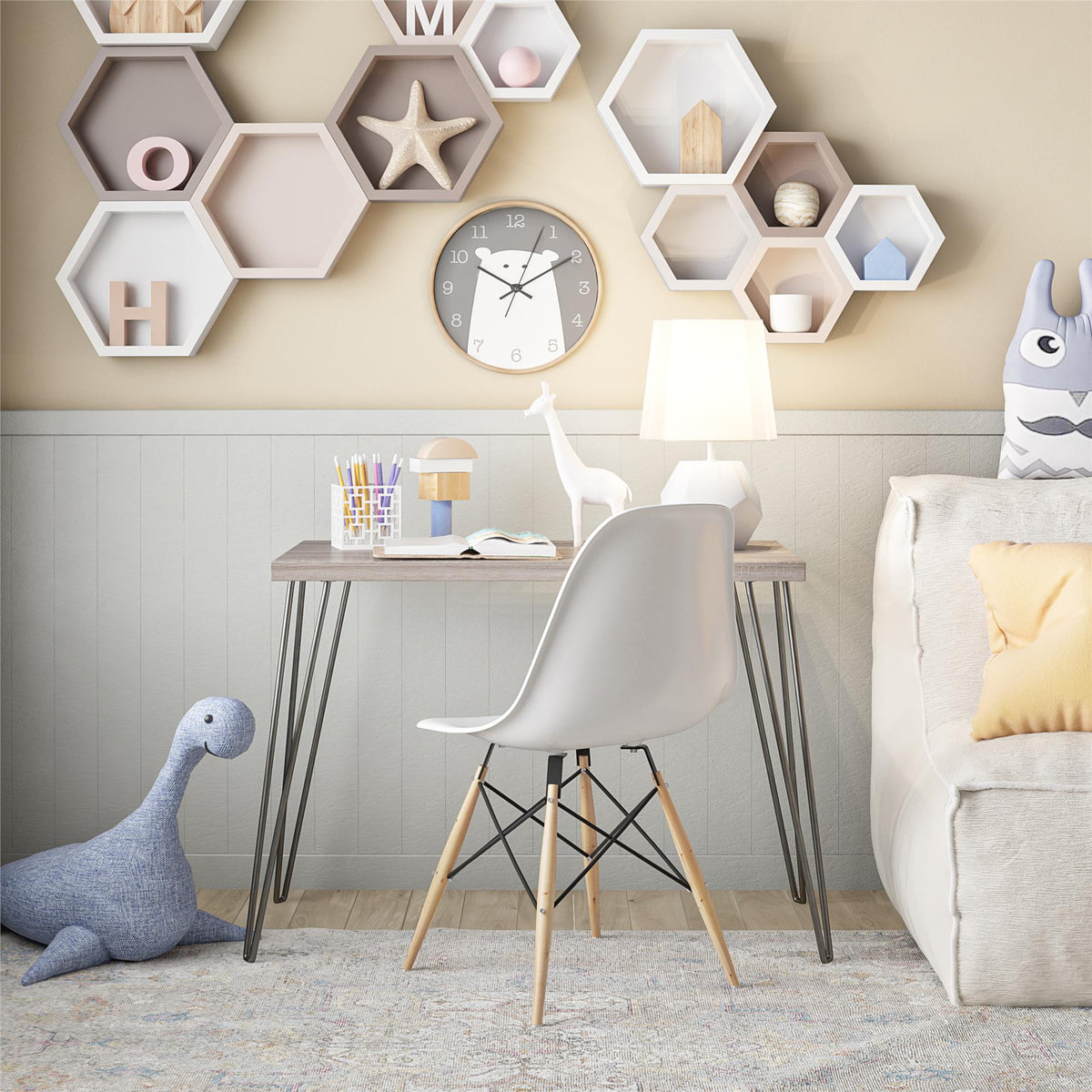 Owen Skrivebord, grå