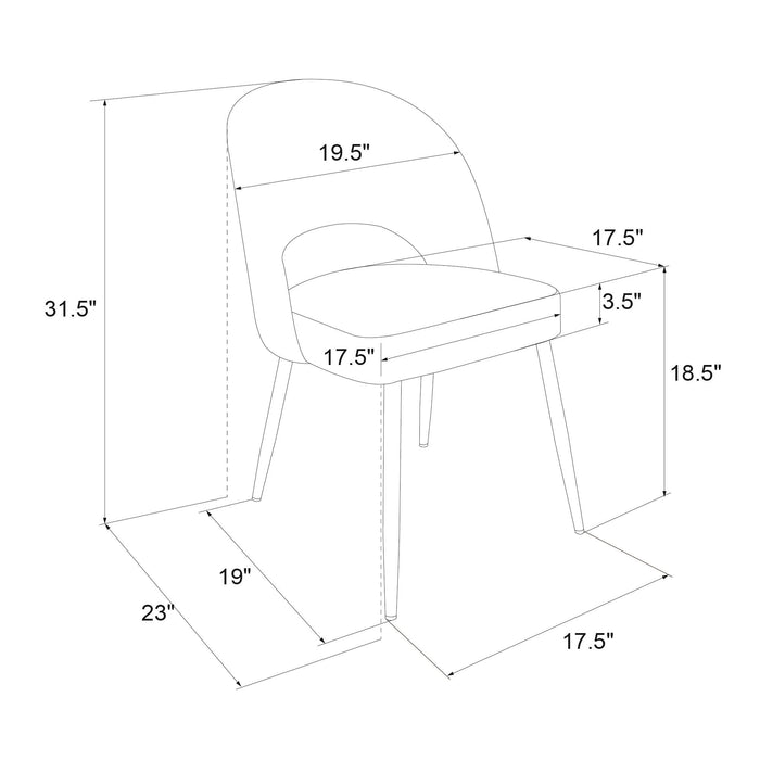 Alexi Spisebordsstol, grøn