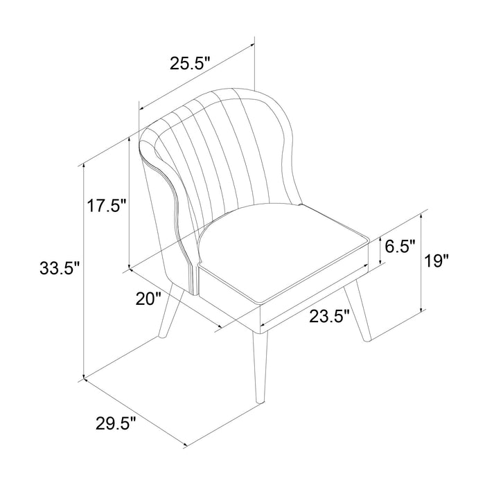 Brittany Loungestol, lys grå