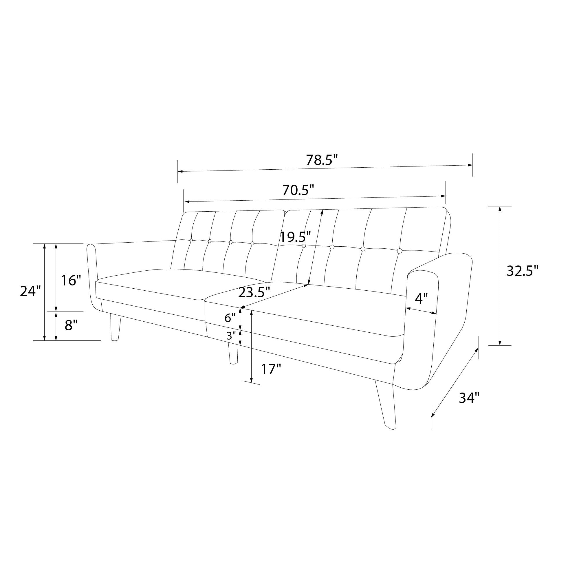 Nola 3 Pers. Sovesofa, sort