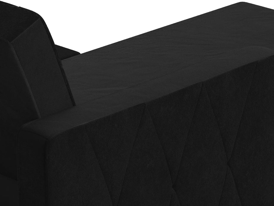 Live 3 Pers. Sovesofa med Chaiselong, sort