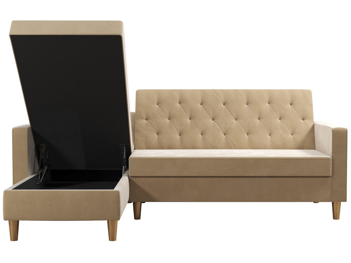 Live 3 Pers. Sovesofa med Chaiselong, hvid