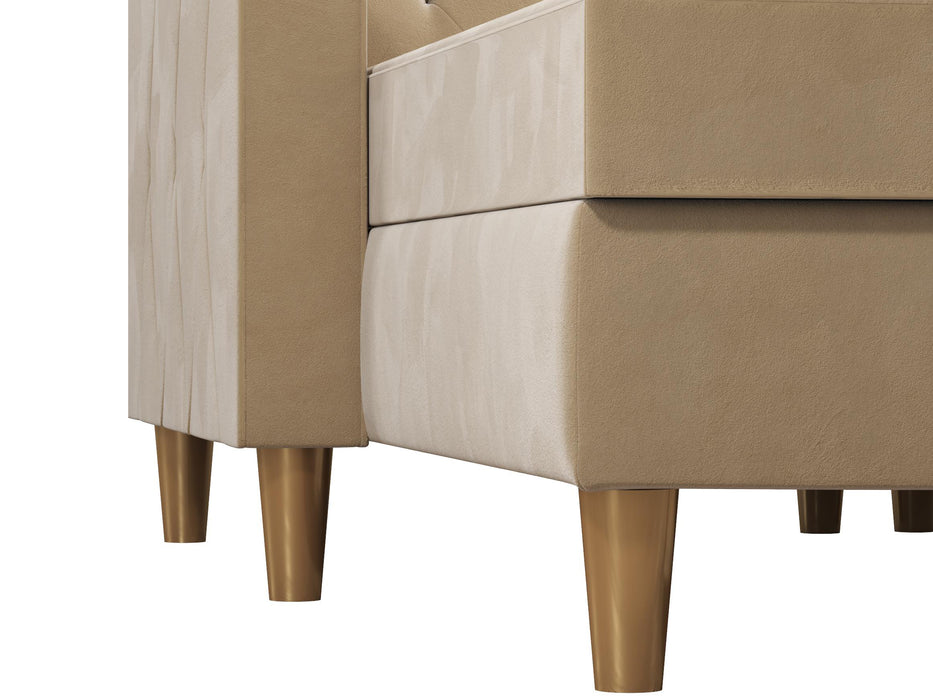 Live 3 Pers. Sovesofa med Chaiselong, hvid