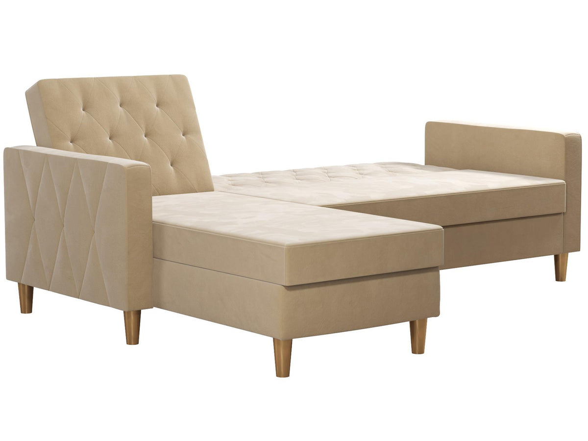 Live 3 Pers. Sovesofa med Chaiselong, hvid