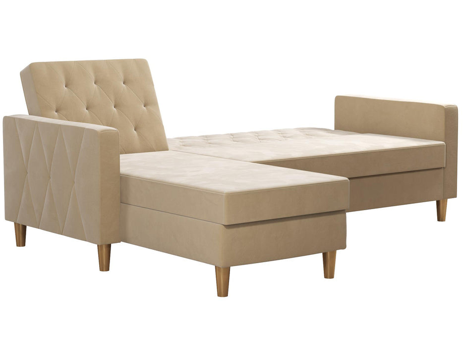 Live 3 Pers. Sovesofa med Chaiselong, hvid