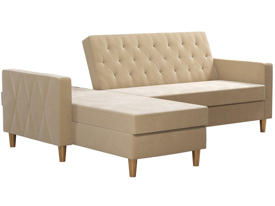 Live 3 Pers. Sovesofa med Chaiselong, hvid