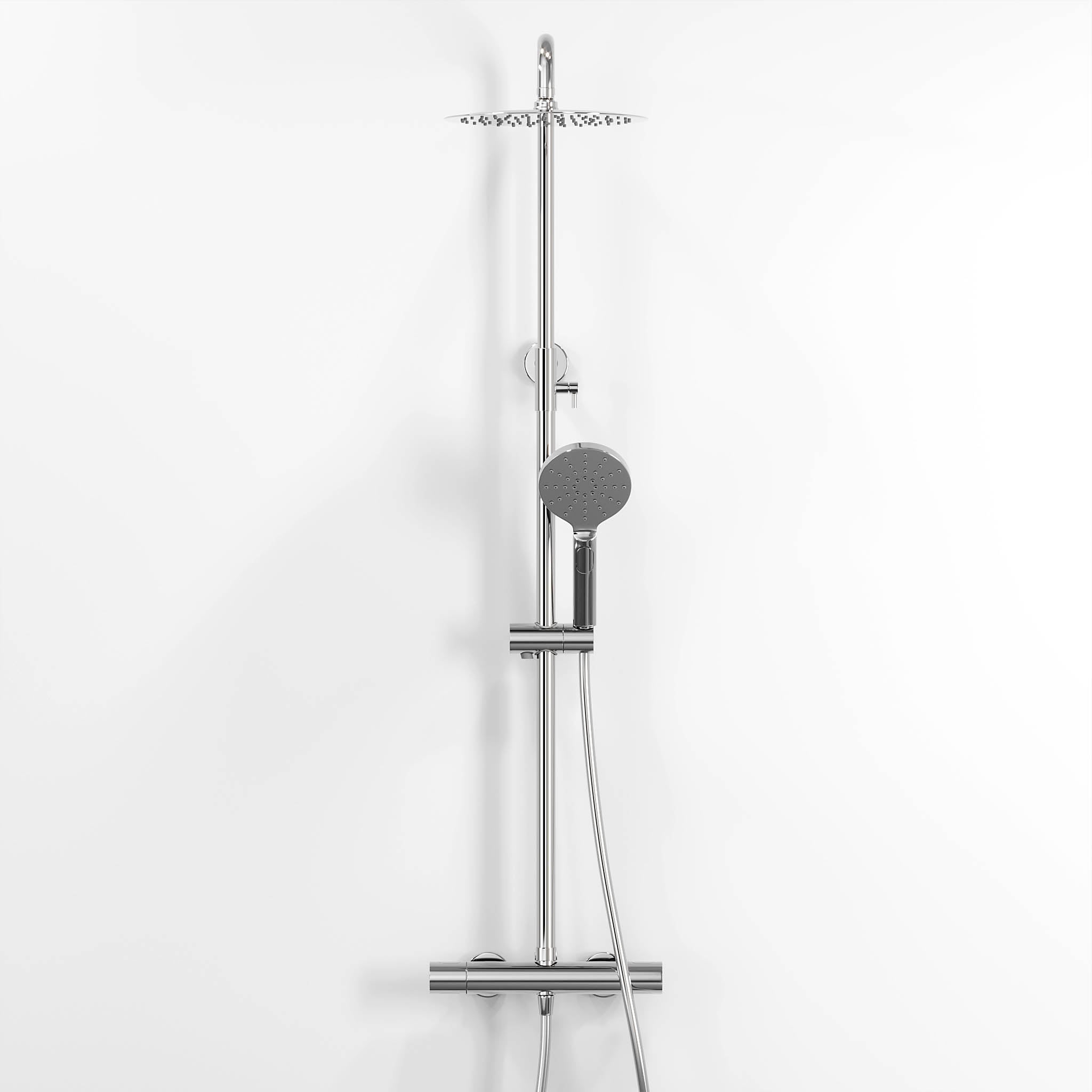 Dragør Brusesæt m/Termostat Armatur og 25 cm Topbruser
