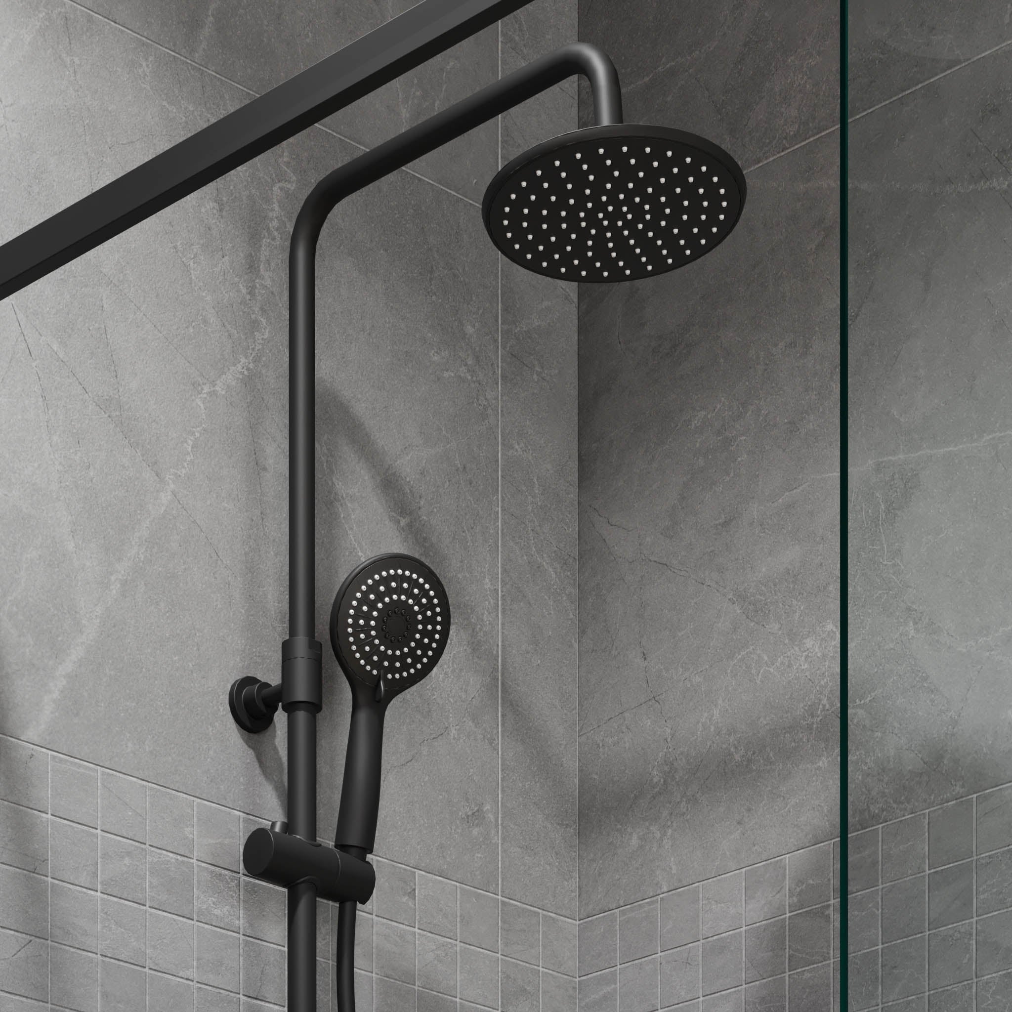 Holly, Shower Tube Set, Black Mat - MASTERSTORE - 8595677189476 - Shower Tube Set - 31-150-17-02-02 - 8595677189476