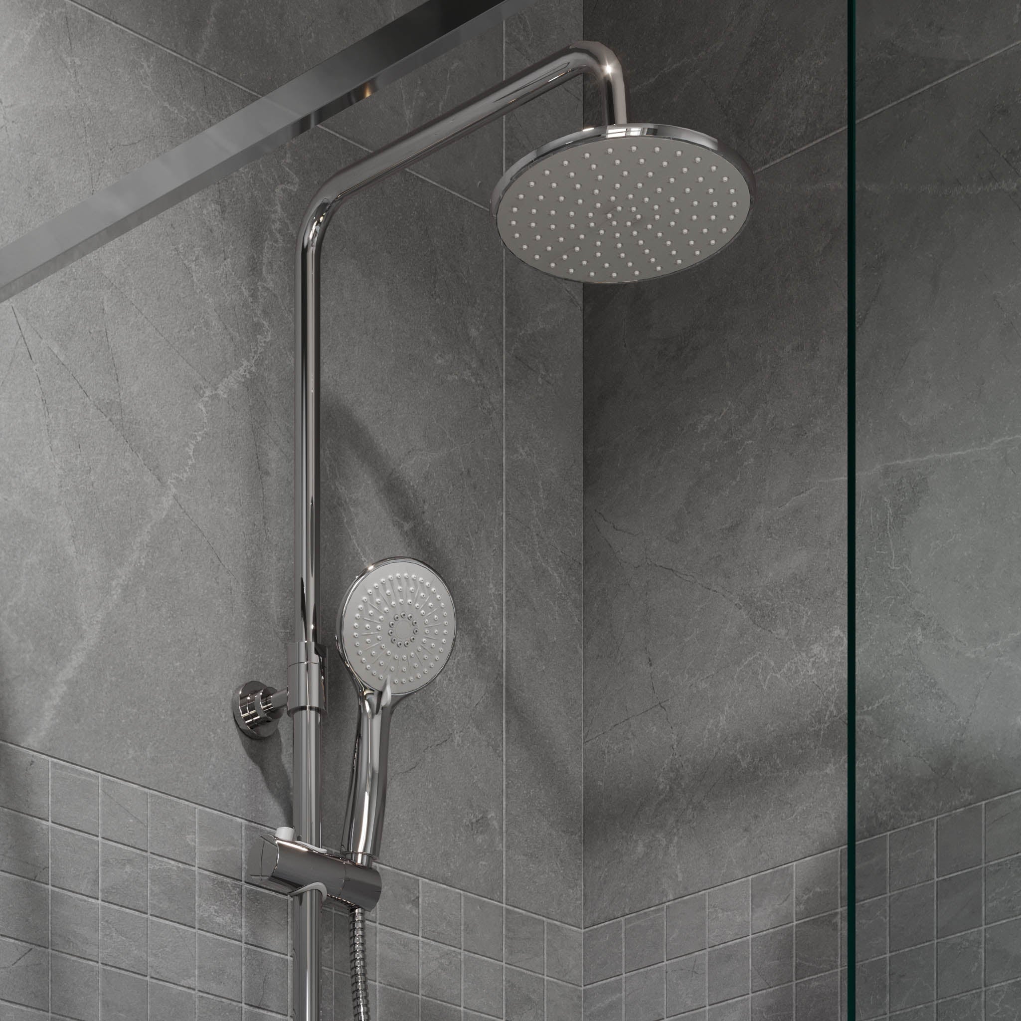 Holly, Shower Tube Set, Black Mat - MASTERSTORE - 8595677189476 - Shower Tube Set - 31-150-17-02-02 - 8595677189476