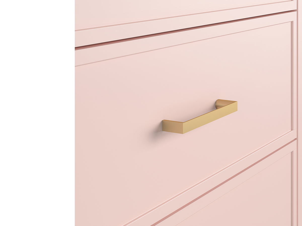Westerleigh Kommode med 4 Skuffer, lyserød